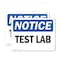 Signmission Test Lab, 18 in W x Rectangle, Plastic OS-2PACK-NS-P-1218-L-18543 - alternate 1